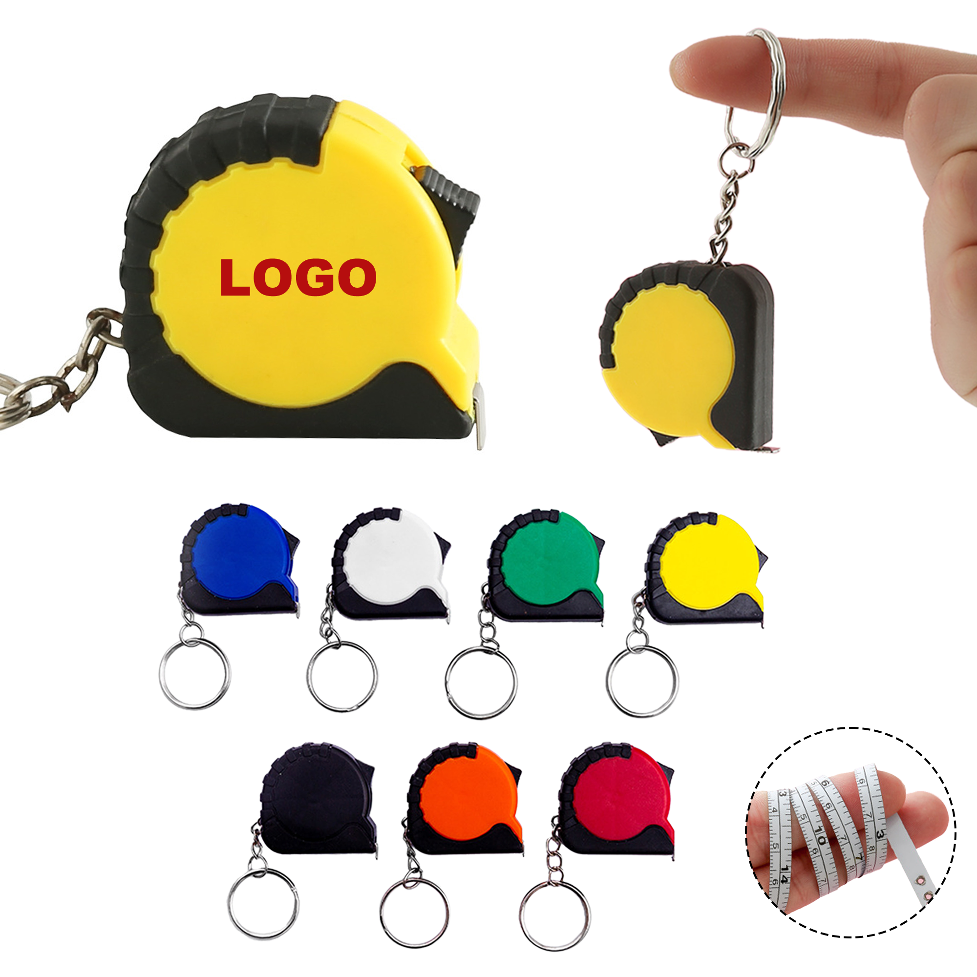 Small Tape Measure Keychain 1