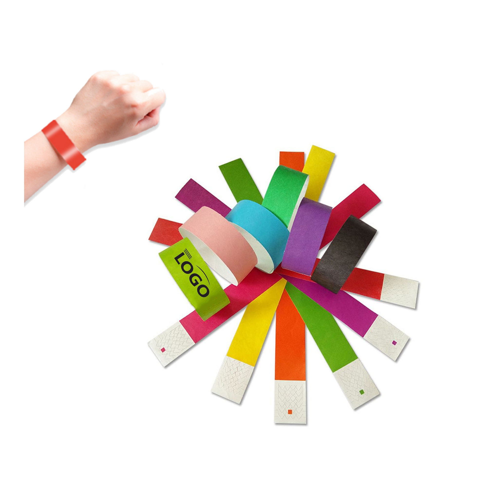 Custom Paper Wristbands for Events 11