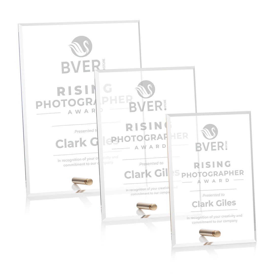 Polaris Rectangle (V) Award - Gold 8