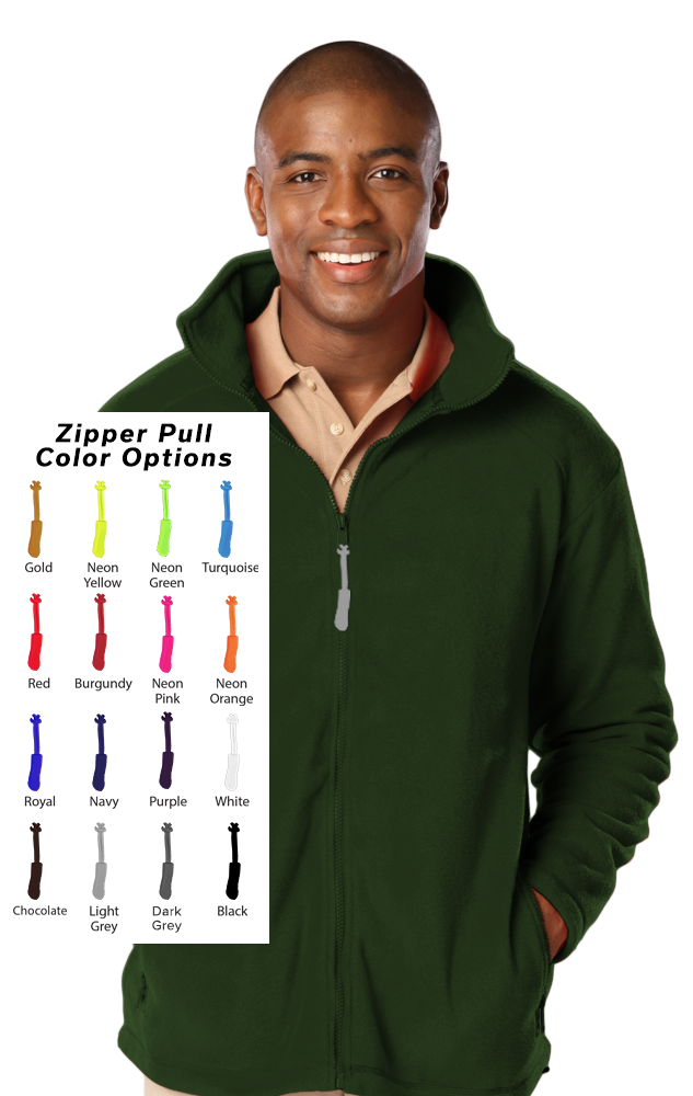 Custom Zipper Pull Polar Fleece Jacket 12