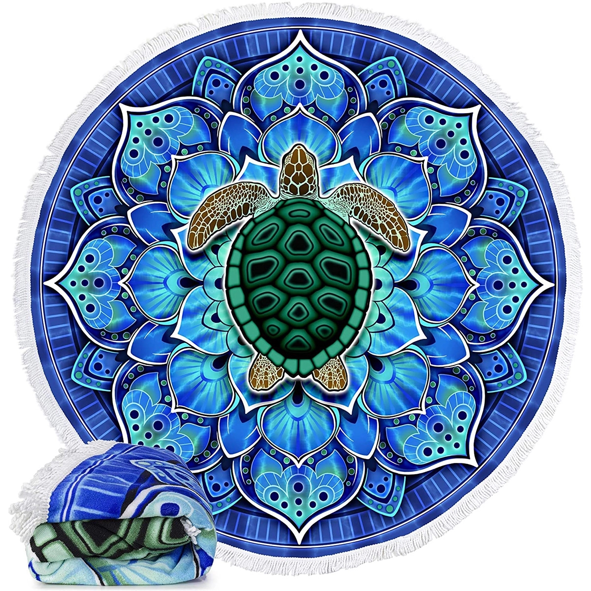 Custom Round Beach Towel 3