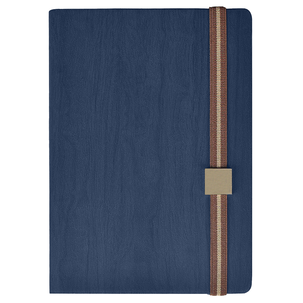 TiTUS® Melange PU Leather A5 Executive Notebook with Elastic Band Closure