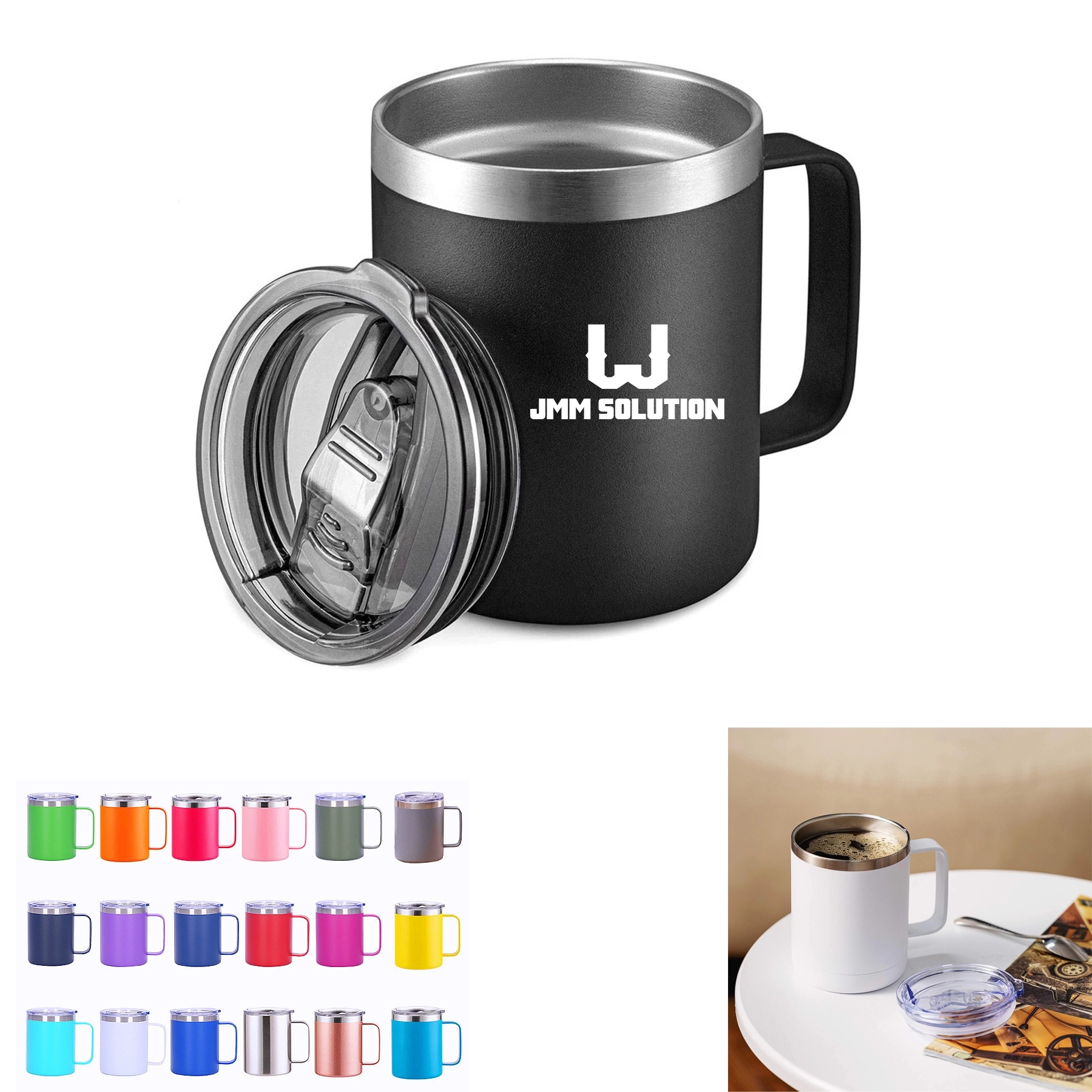12Oz Coffee Mug With Handle 2