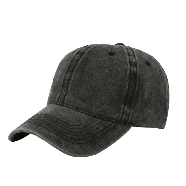 Vintage Pigment Dyed Dad Cap with Relaxed Fit Baseball Hat 3