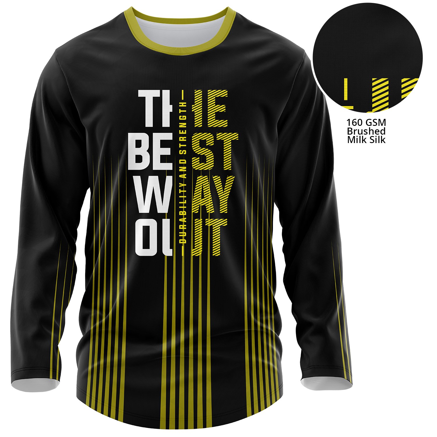 Youth 160 GSM Brushed Milk Silk Sublimation Long Sleeve T-shirt 1