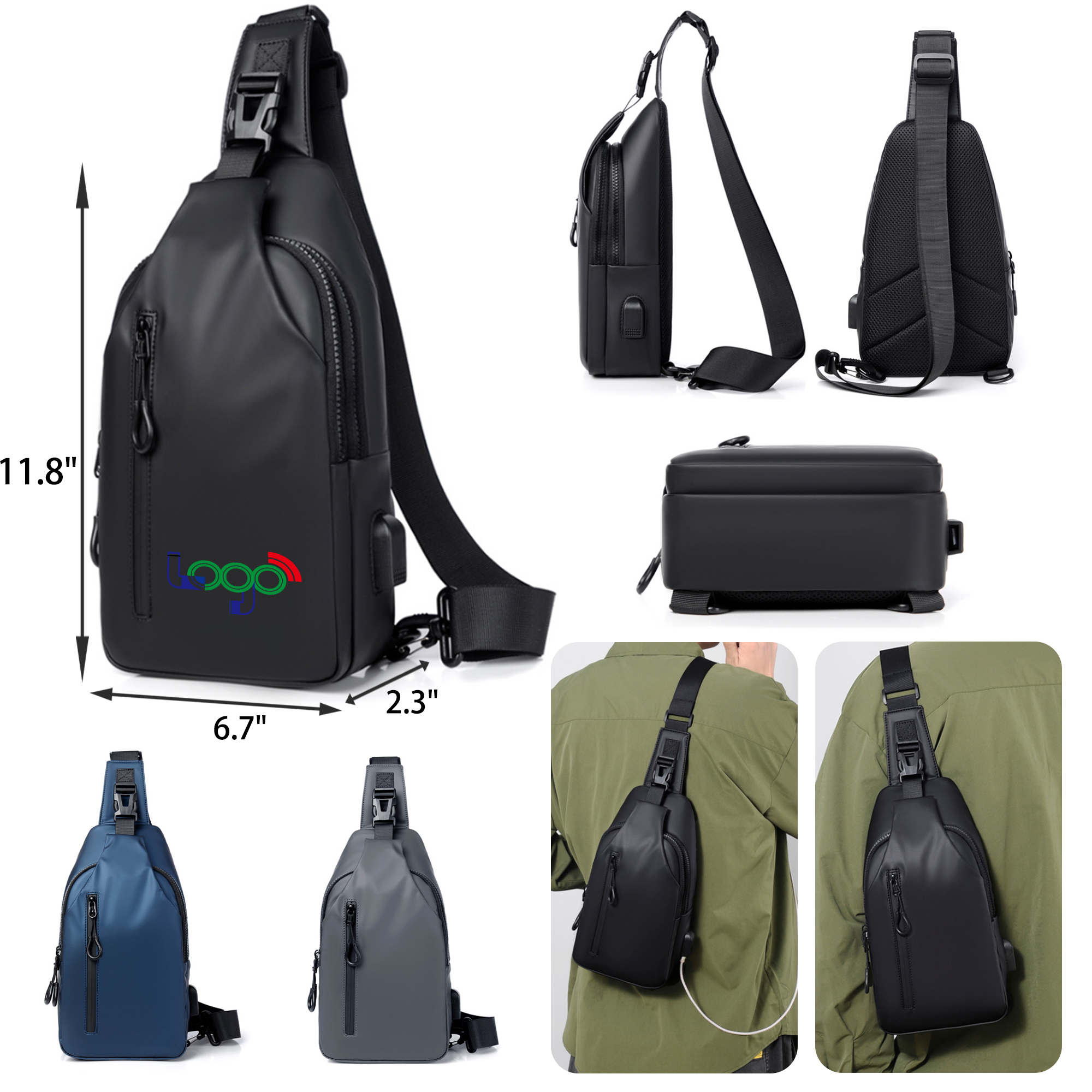 MOQ 50 PCS Durable Outdoor Shoulder Messenger Bag 1