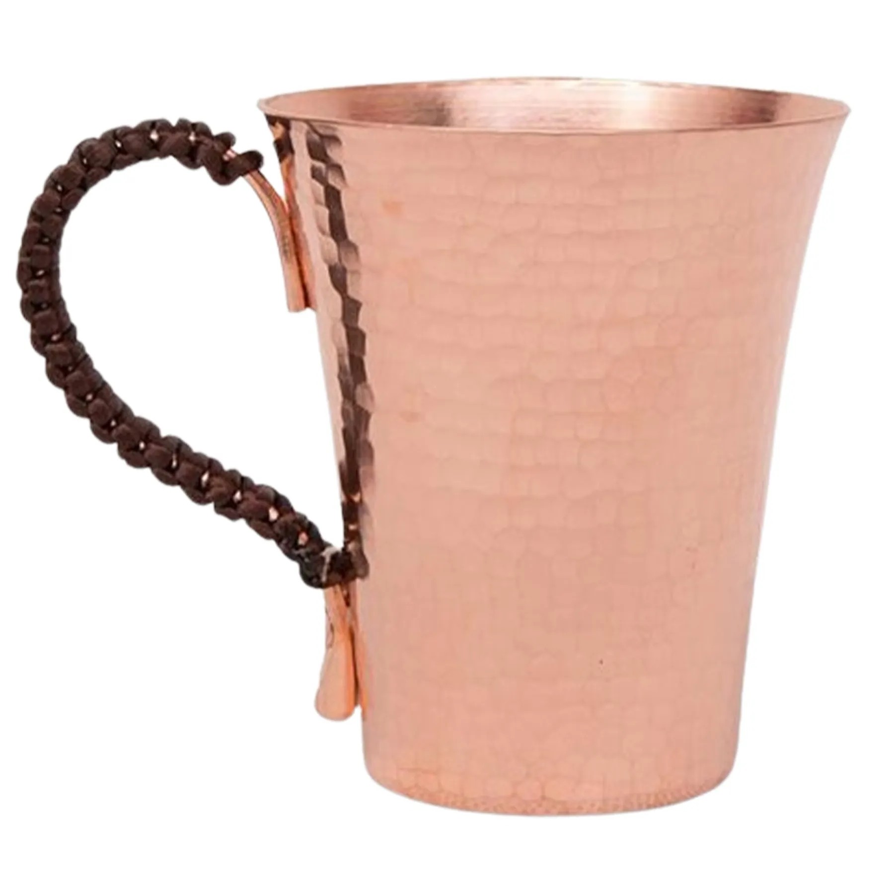 11.8 Oz. Solid Copper Mug W/Handle 2