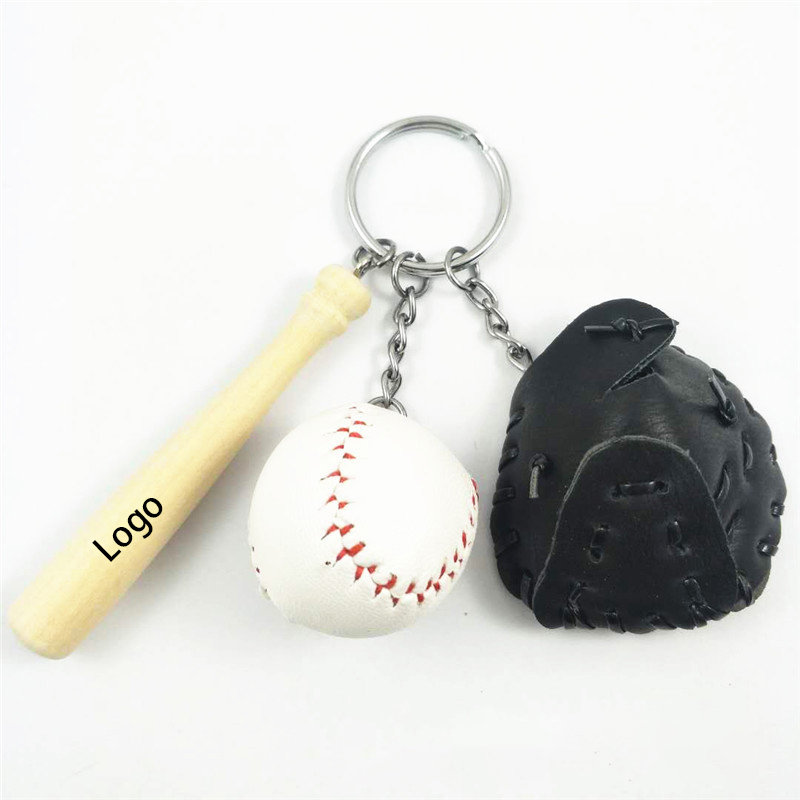 3 in 1 Baseball Metal Keychain 5