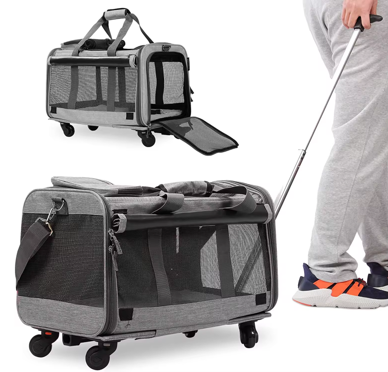 Travel Bag Pet Carrier with Wheels 3