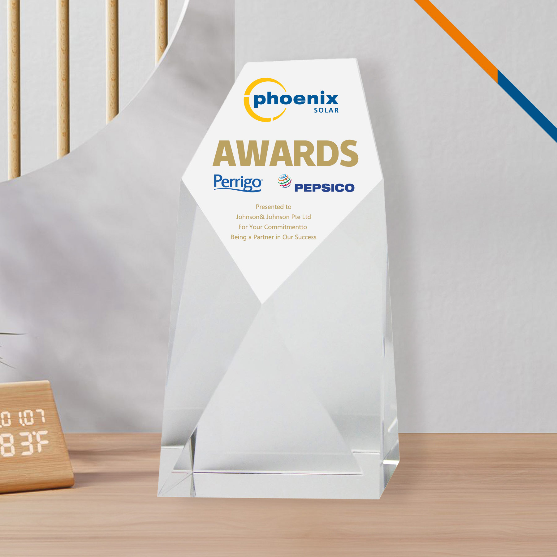 Bushen 2-D Crystal Award 3