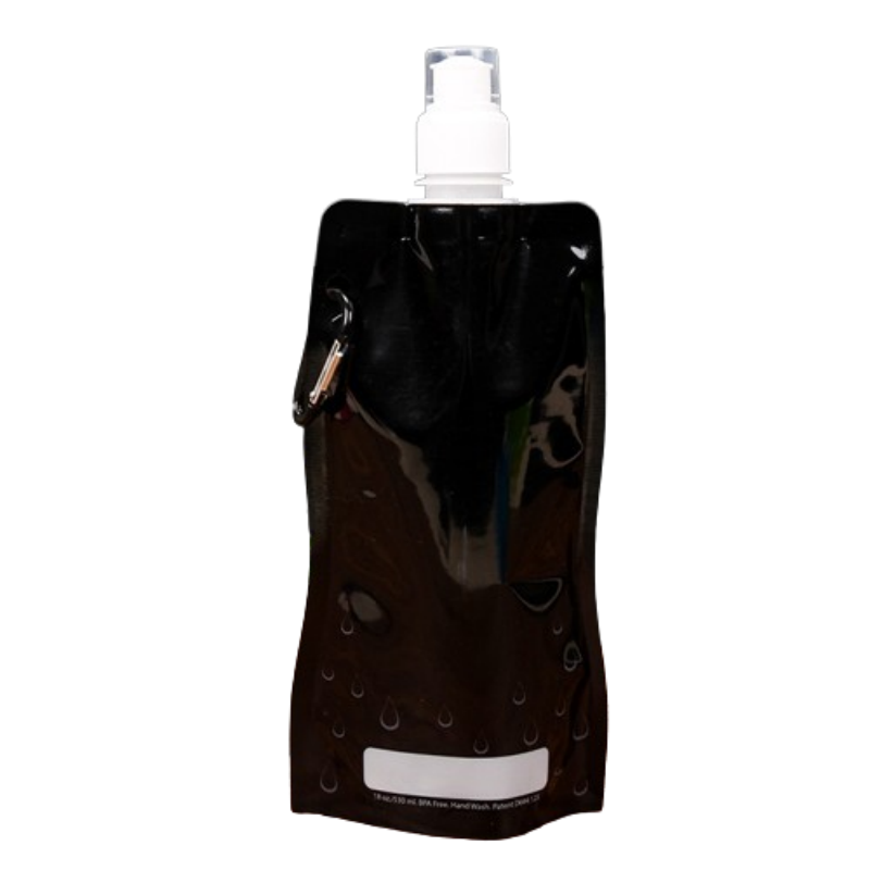 18 oz Foldable Water Bottle W/ Carabiner 11