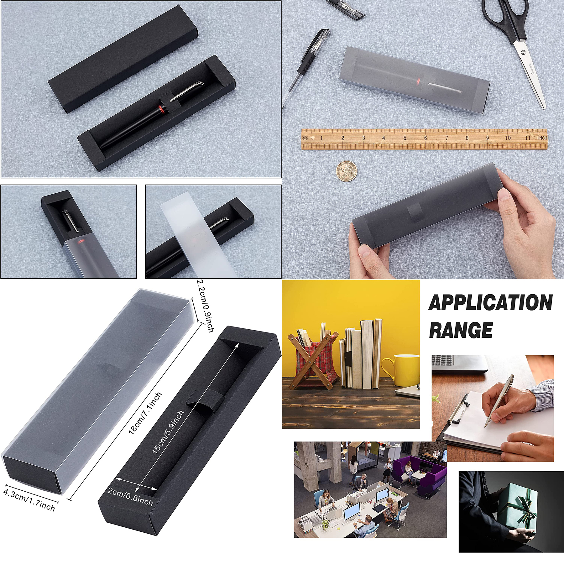 Pencil Boxes with PVC Plastic Pull Out Drawer 2
