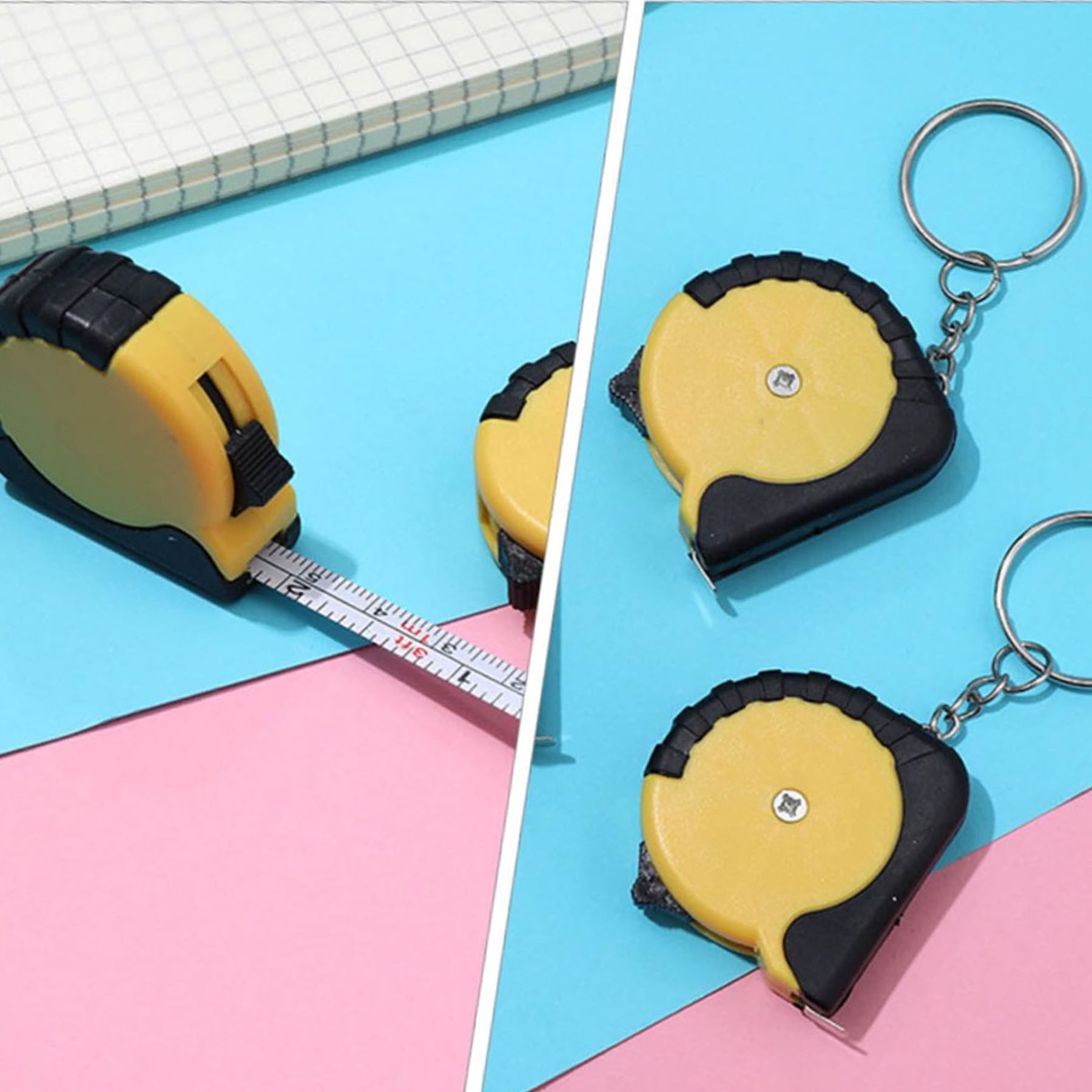 Portable Mini Retractable Pocket Keyring Tape Measure 1
