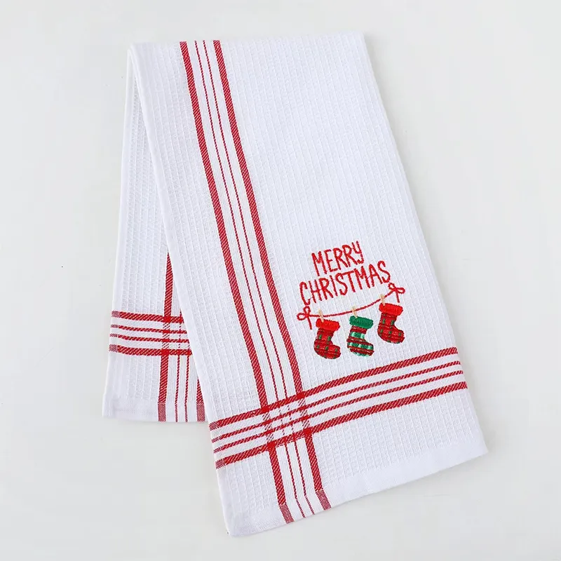 Waffle Christmas Towel 4