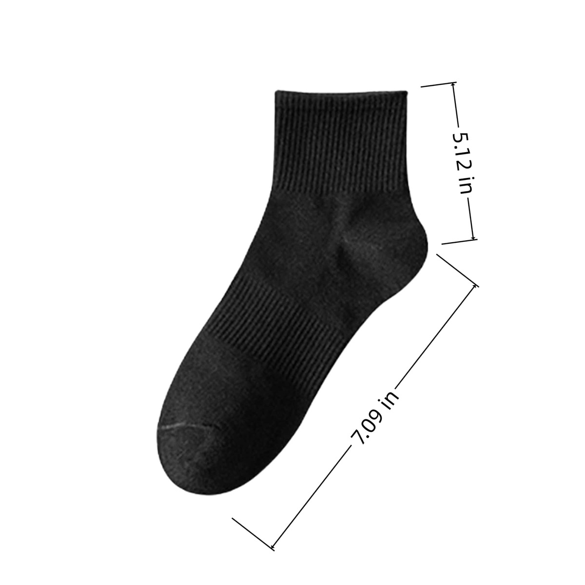 General-purpose Pure Cotton Sweat-absorbing Mid-calf Socks 2