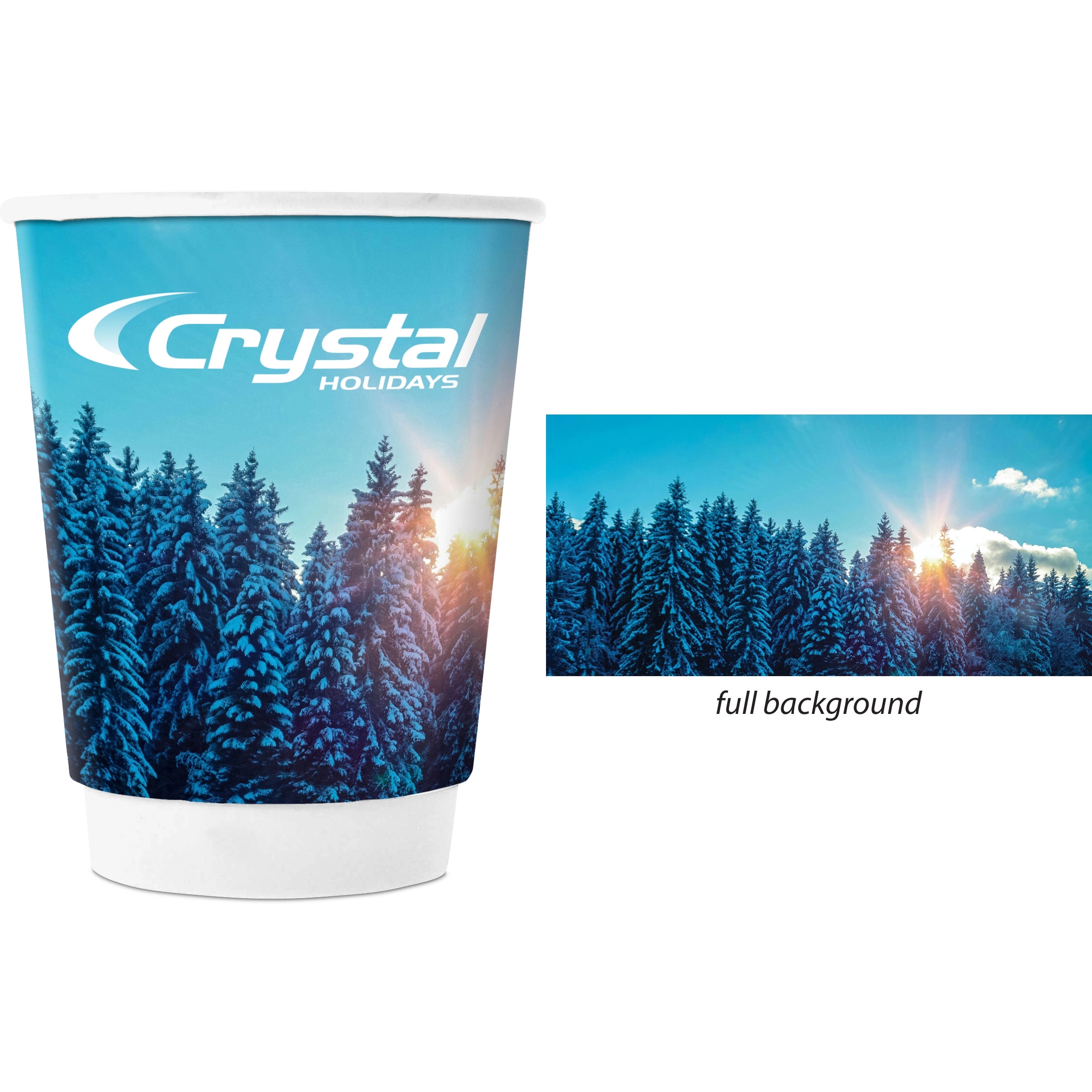 Holiday Themed 12 oz Double Wall Cup 4