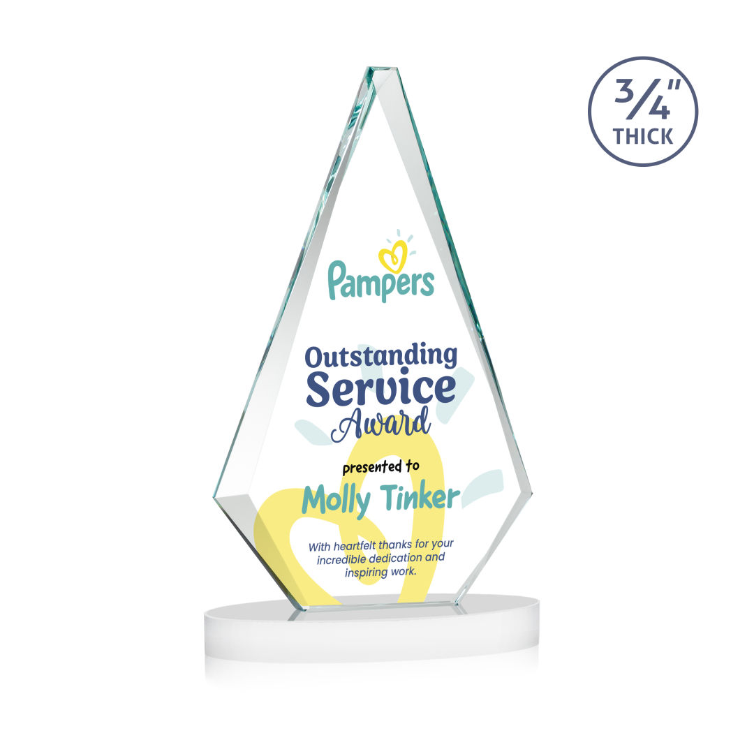 Windsor VividPrint™ Award on Alberton Base - White 2