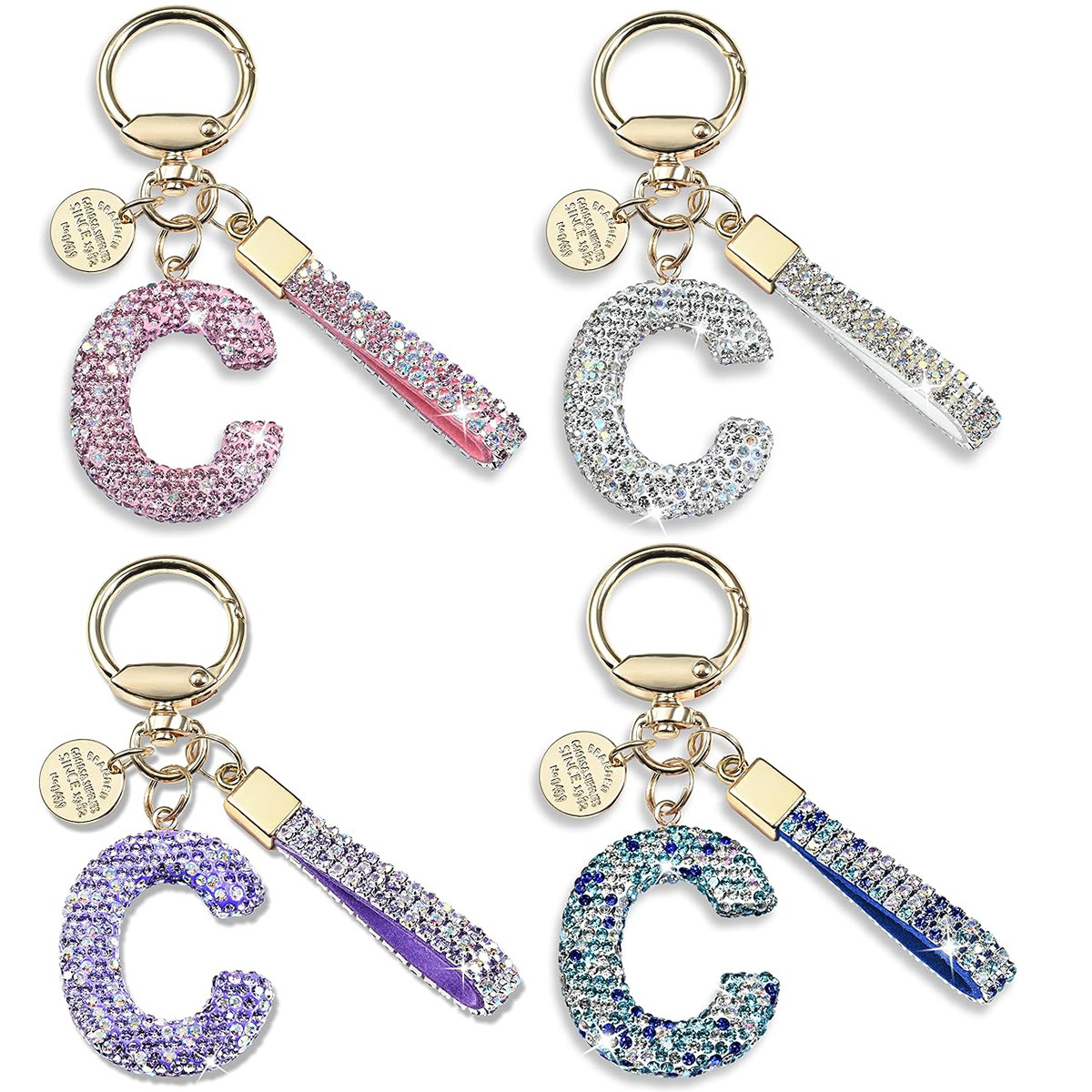Bling Sparkly Cute Backpack Car Key Accessories 7