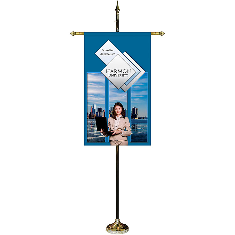 30" x 48" Premium Gonfalon 8' Kit / Straight Cut 19