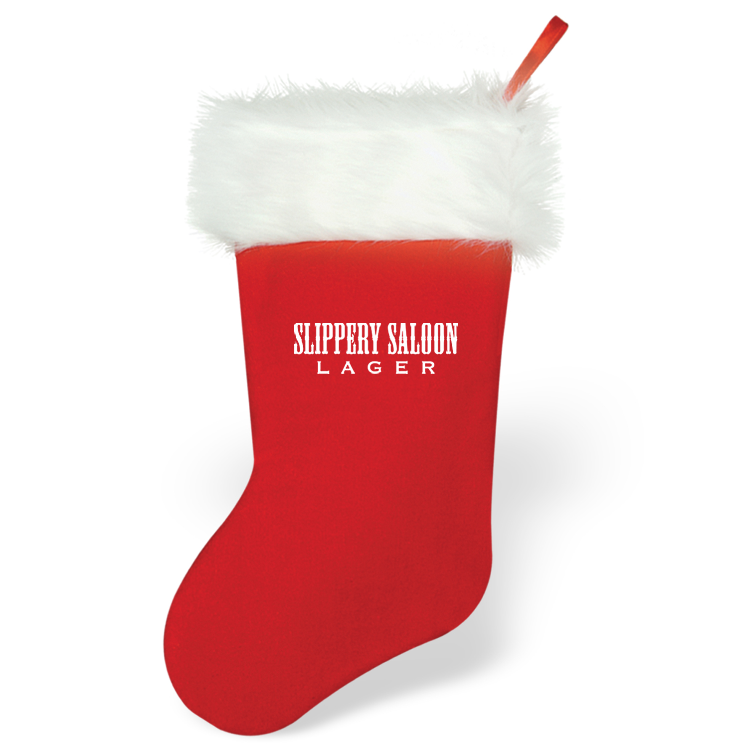 15" Imprinted Plush Christmas Stocking