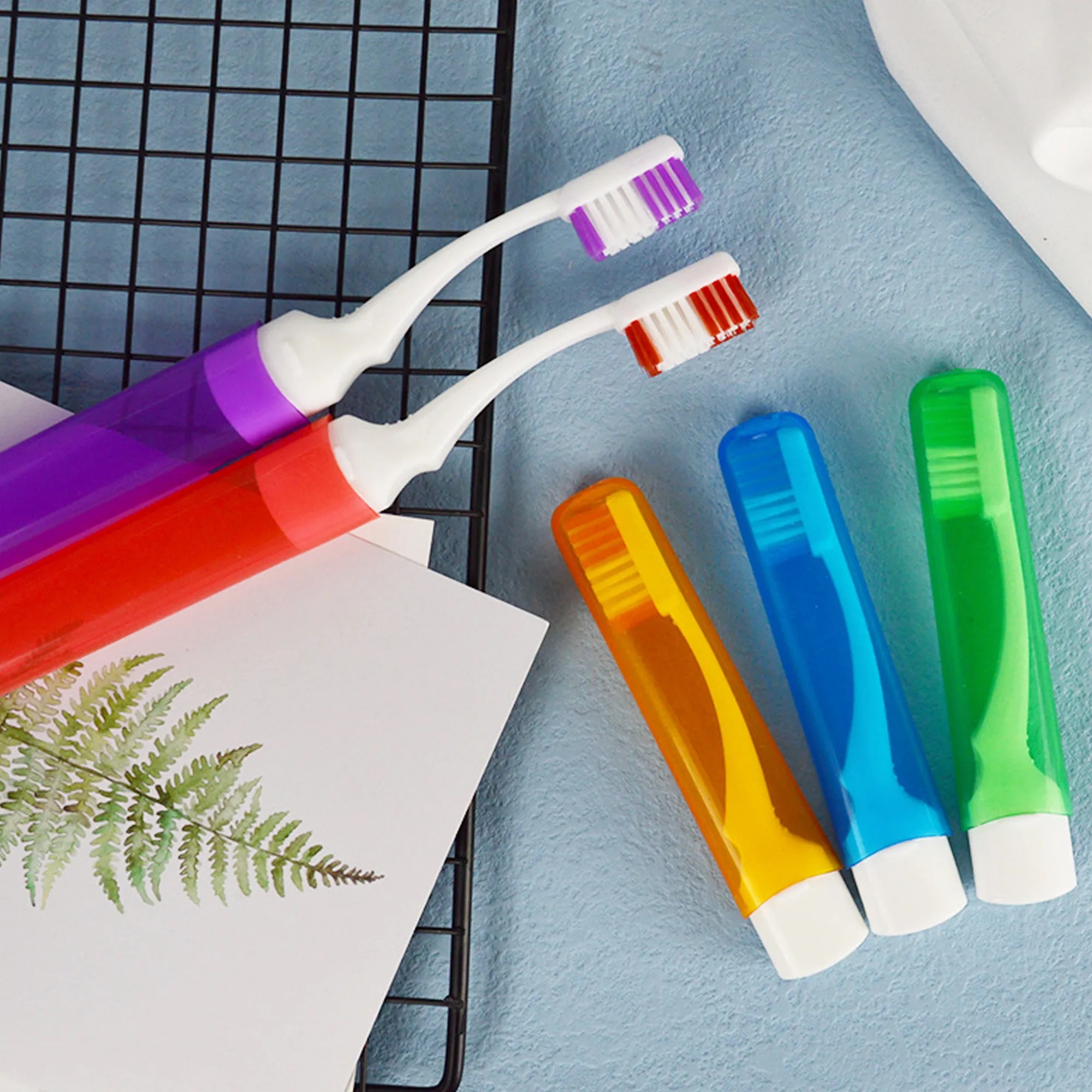 Folding Travel Toothbrush with Case 4