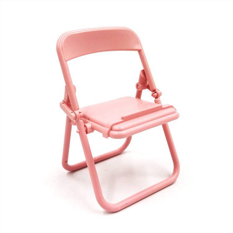 Chair Shaped Cell Phone Holder Foldable Bracket Desk Stand 3