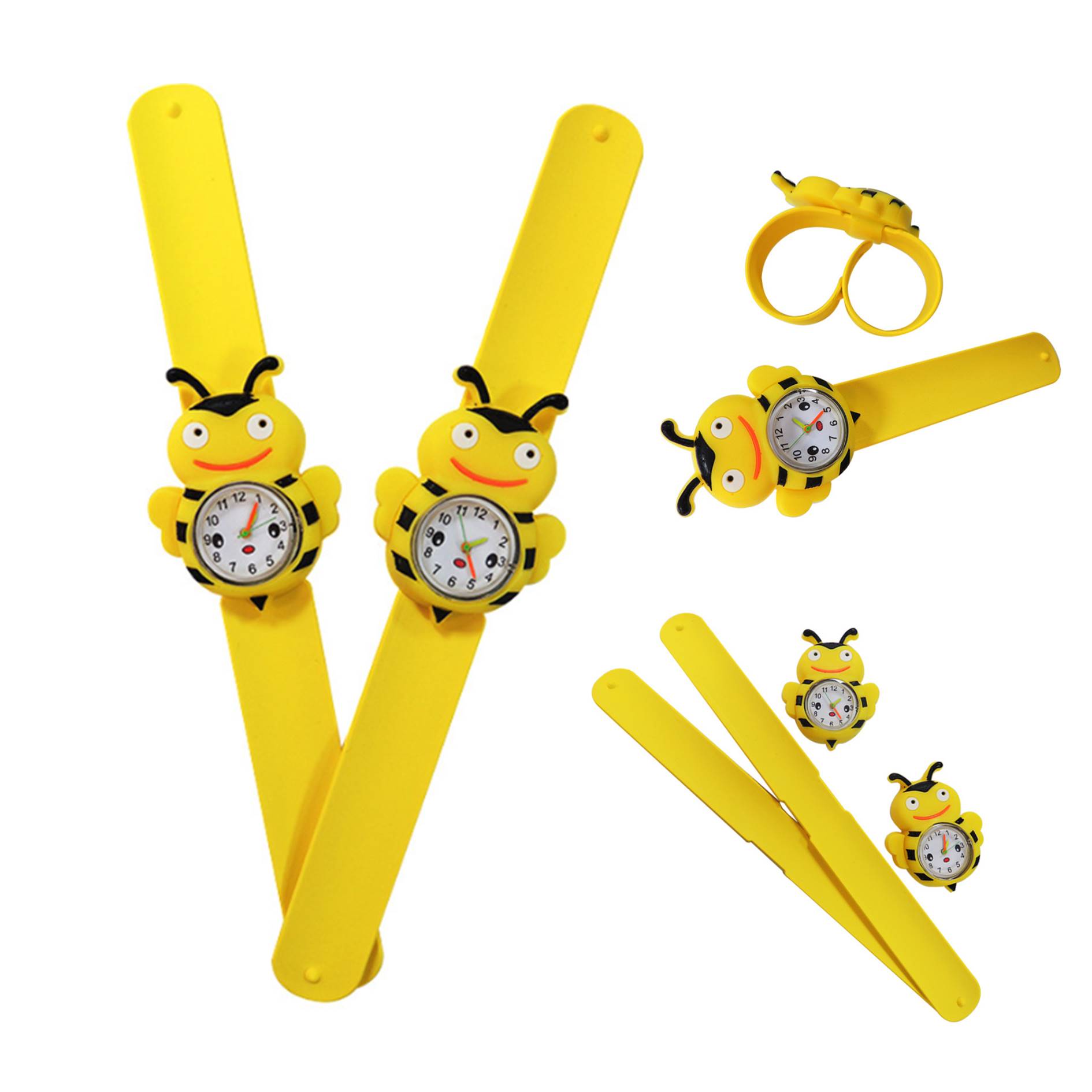 Bee Shape Cartoon Slap Watch For Kids 2