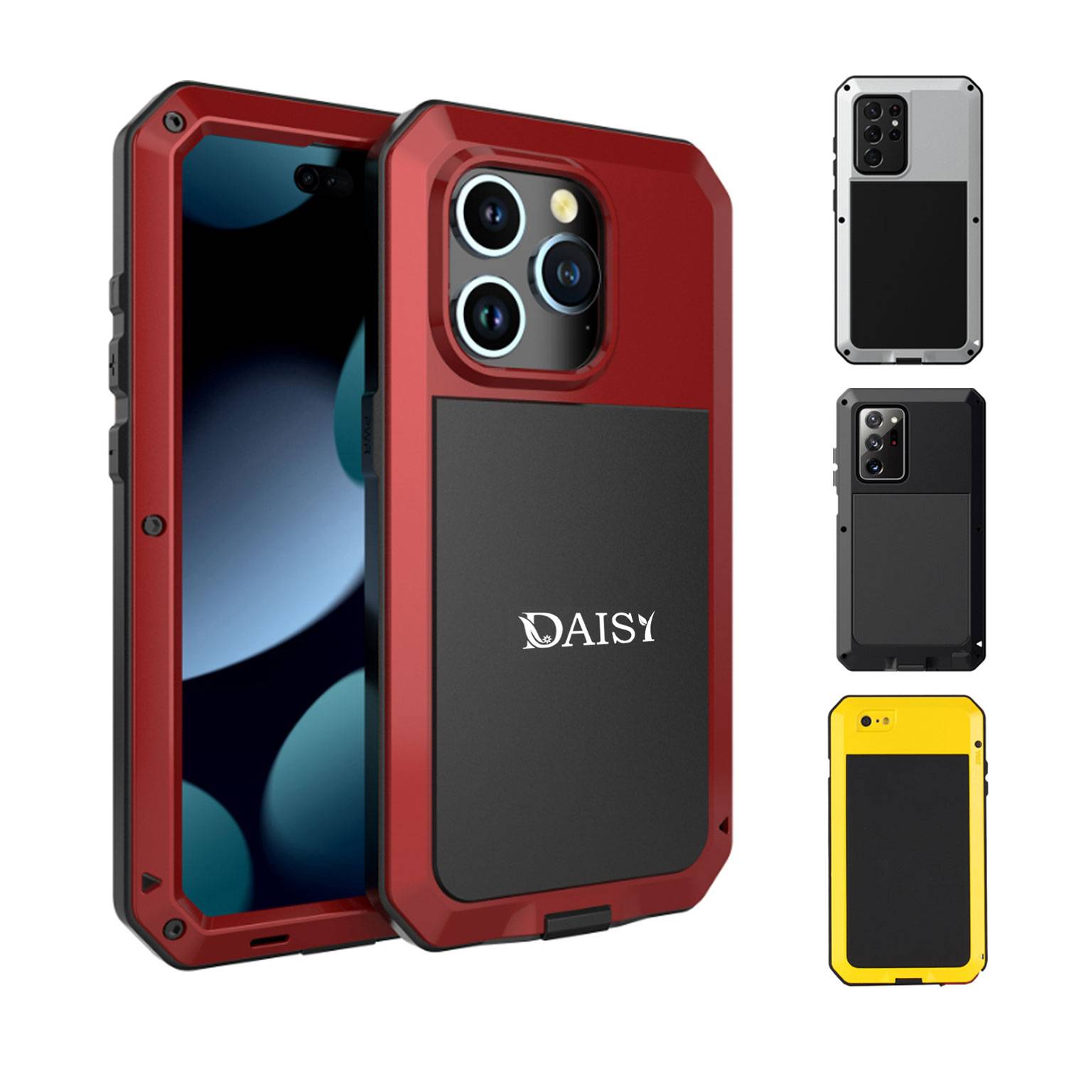 Heavy Duty Shockproof Tough Rugged Case w/ Built-inGlass Scr 2