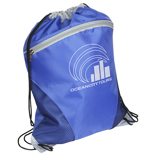 Cyclone Mesh Curve Polyester Drawstring Bag 18