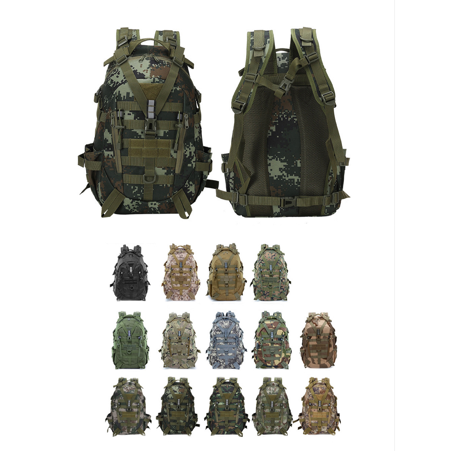 Hiking Biking Camouflage Tactical Backpack 3