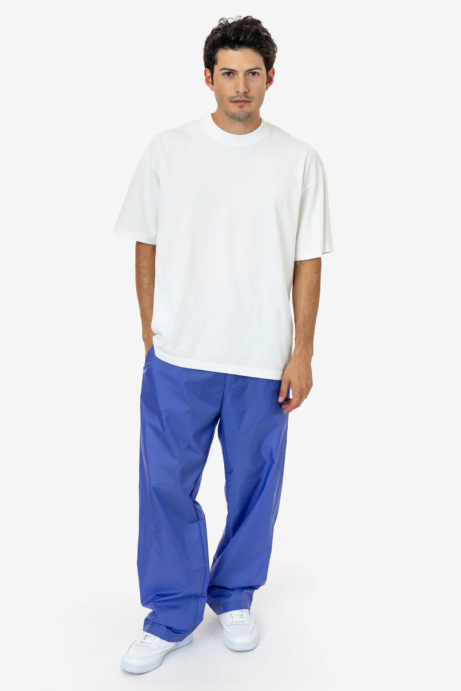 NYLON TAFFETA WIDE LEG PANTS 17
