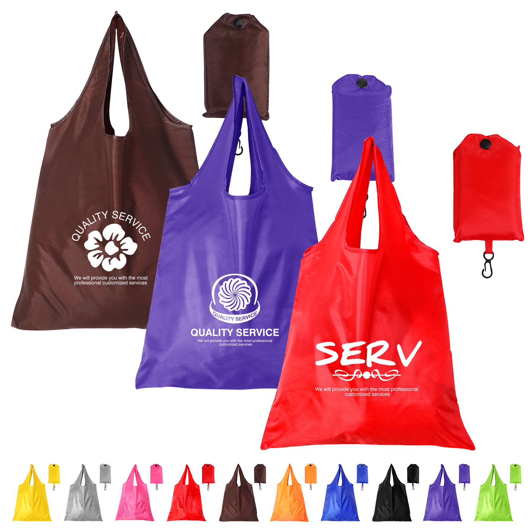 Eco-Friendly Portable Oxford Shopping Tote Bag, custom tote bag with logo imprint 4