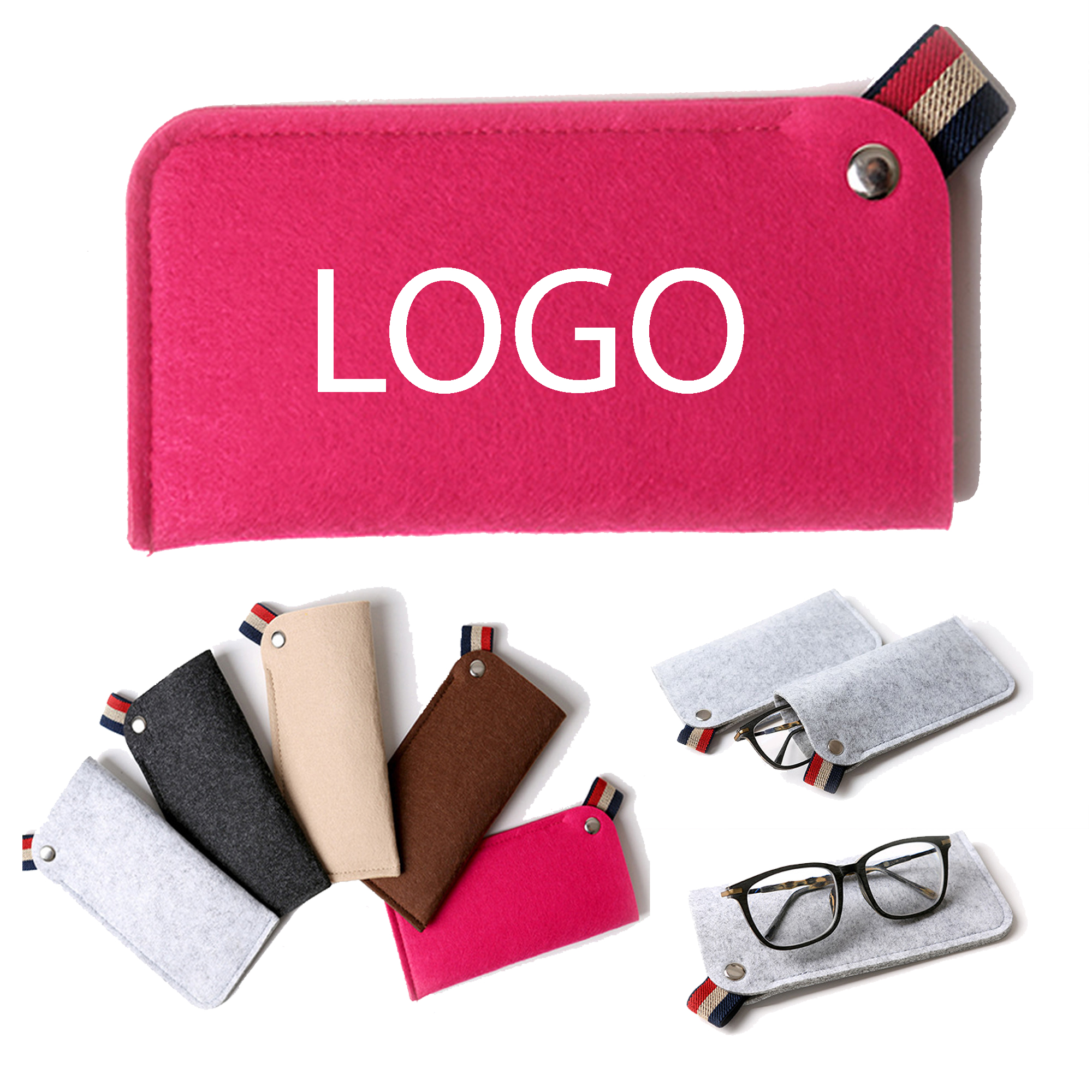 Minimalist Felt Glasses Storage Bag 1