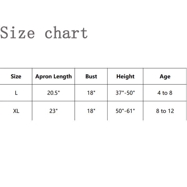 High Quality Waterproof Kids Apron W/O Sleeves 3