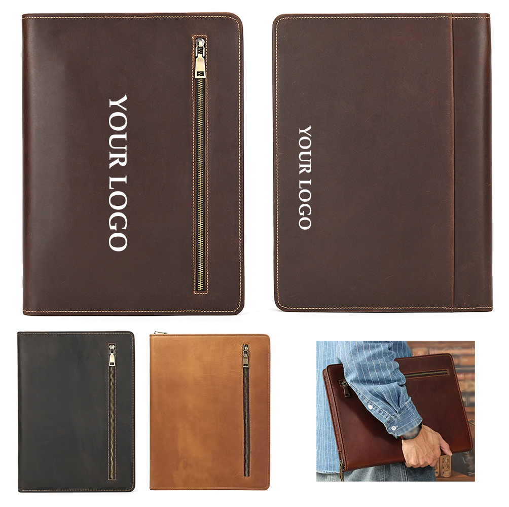 12.9inch Pad Holder Padfolio Bag Genuine Leather Case 1