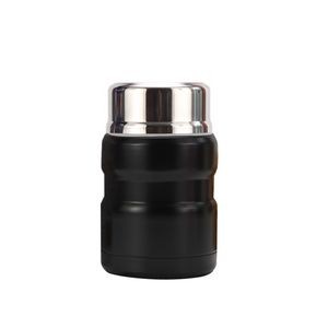 850ml Stainless Steel Food Cup With Double Wall Insulation Foldable Spoon 13