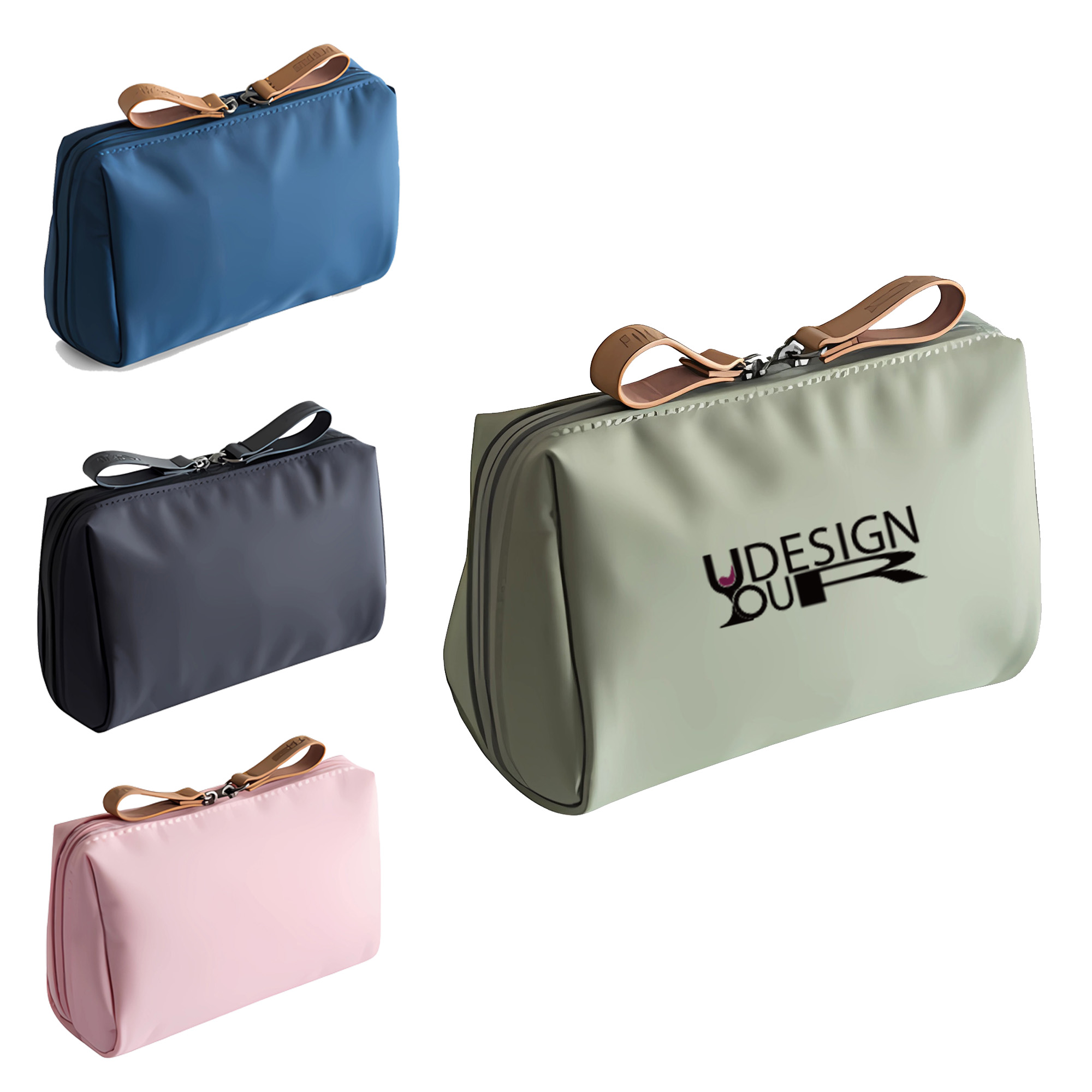 Makeup Chic Compact Bag Travel Daily Use Cosmetic Zippered 8