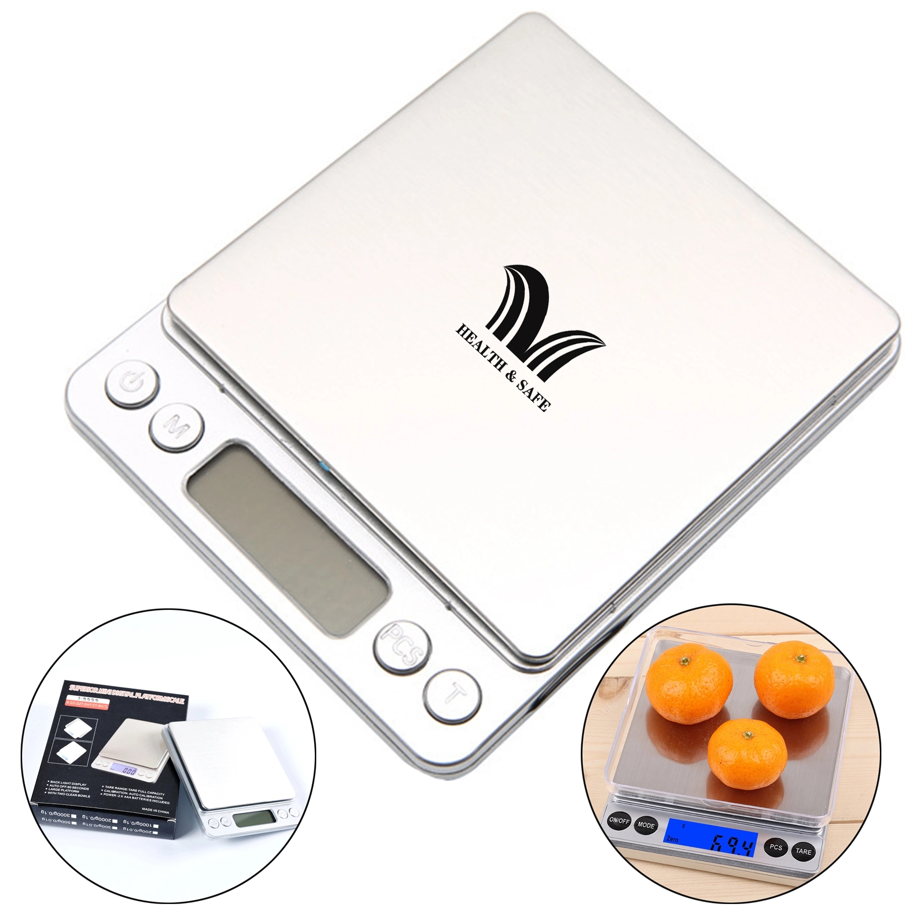 Digital Kitchen Scale, Batteries Included 3