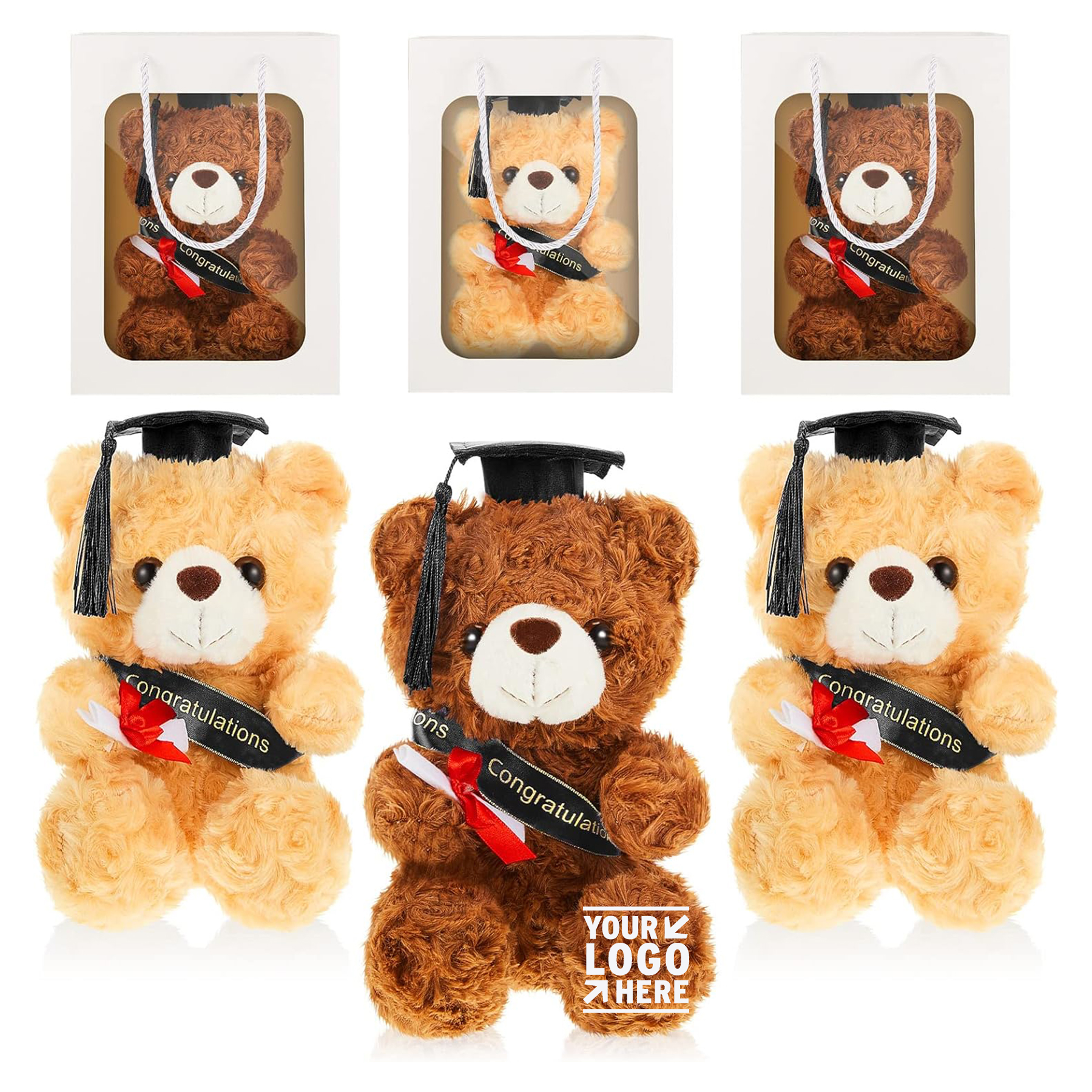 Graduation Plush Bear Toy 2