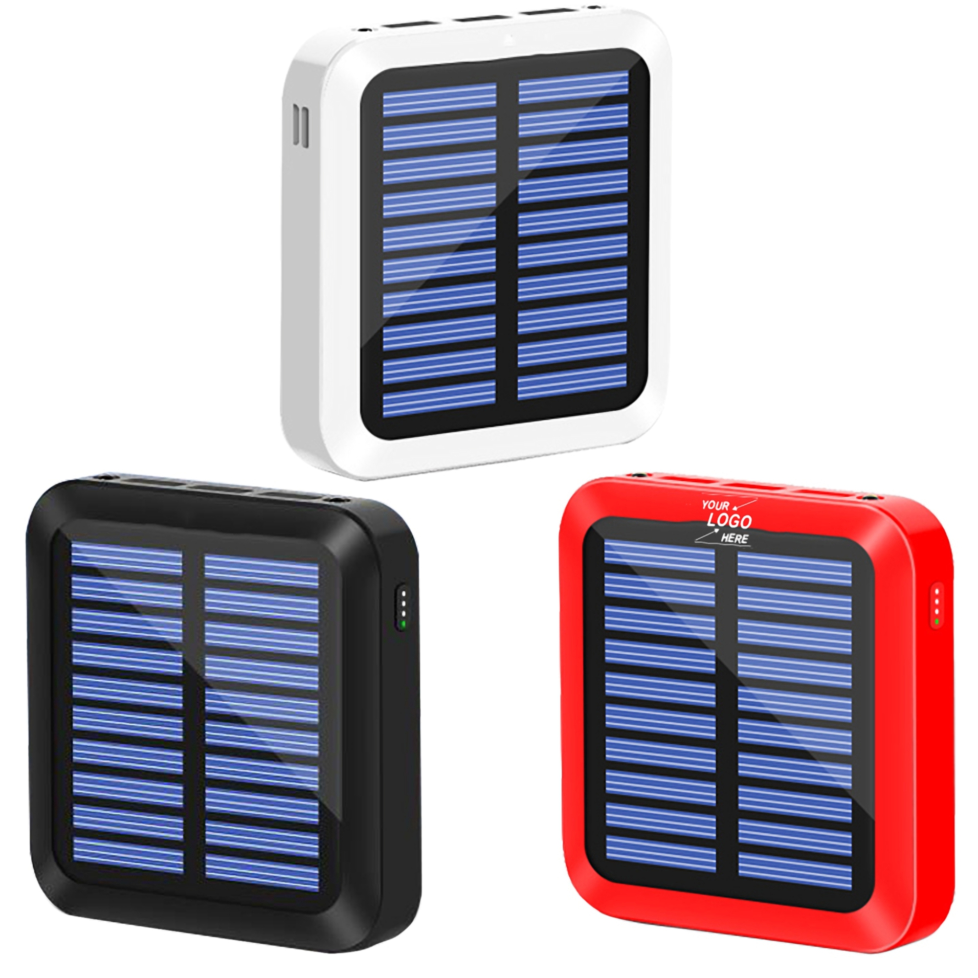 10,000 mAh Solar Power Bank w/LED 6