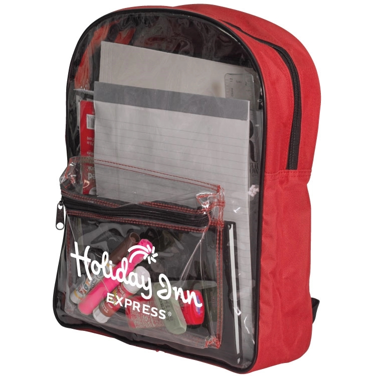 Archer Clear Front PVC Backpack 1