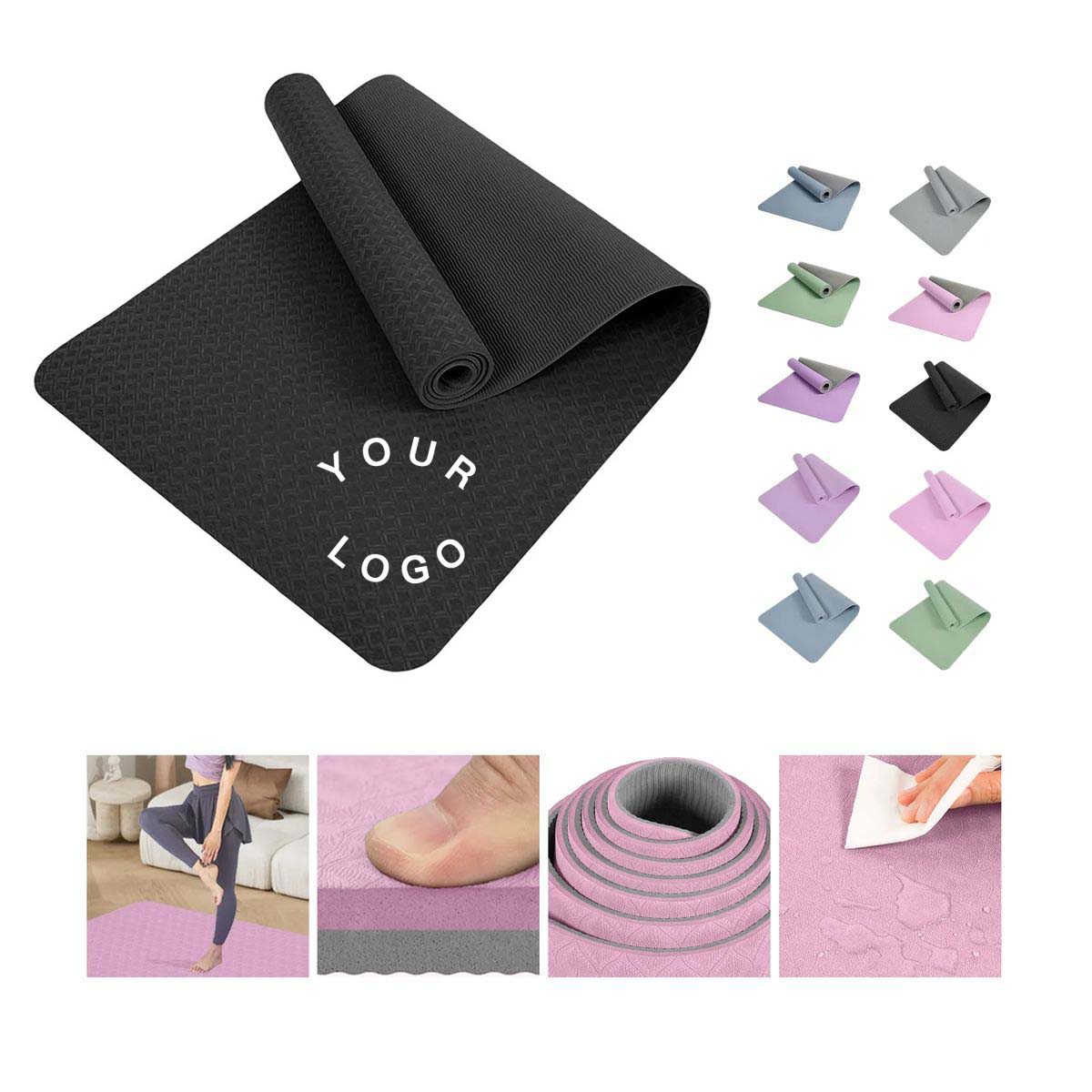 Yoga Mat Non Slip Surface 72 Inches Long 6