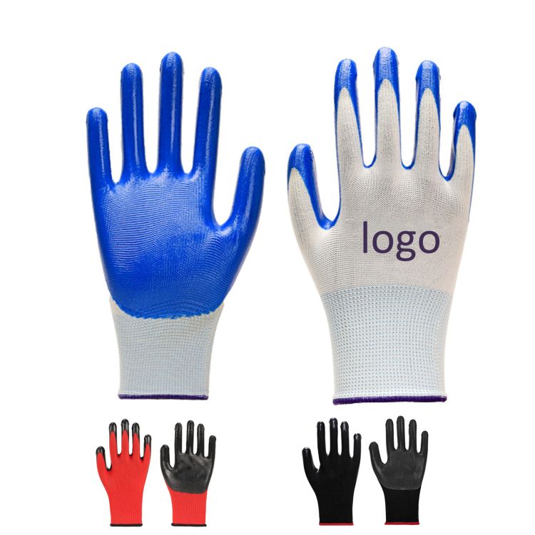 Safety Nitrile Coated Work Gloves 2