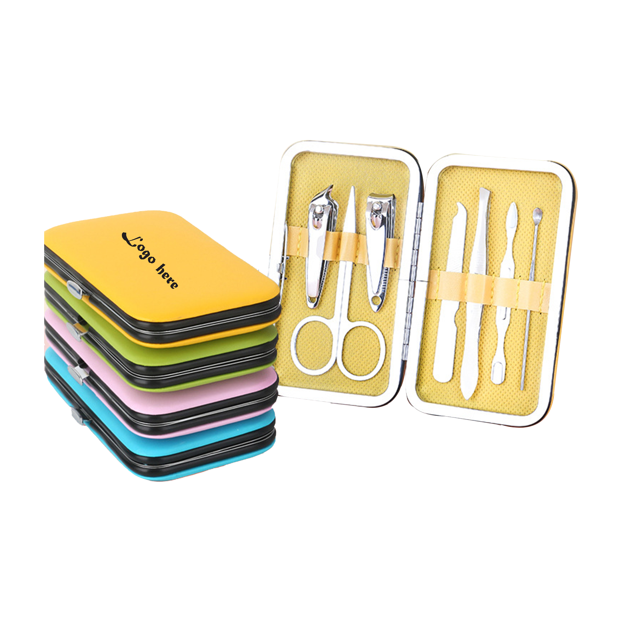 7-Piece Leather-look Manicure Set 4