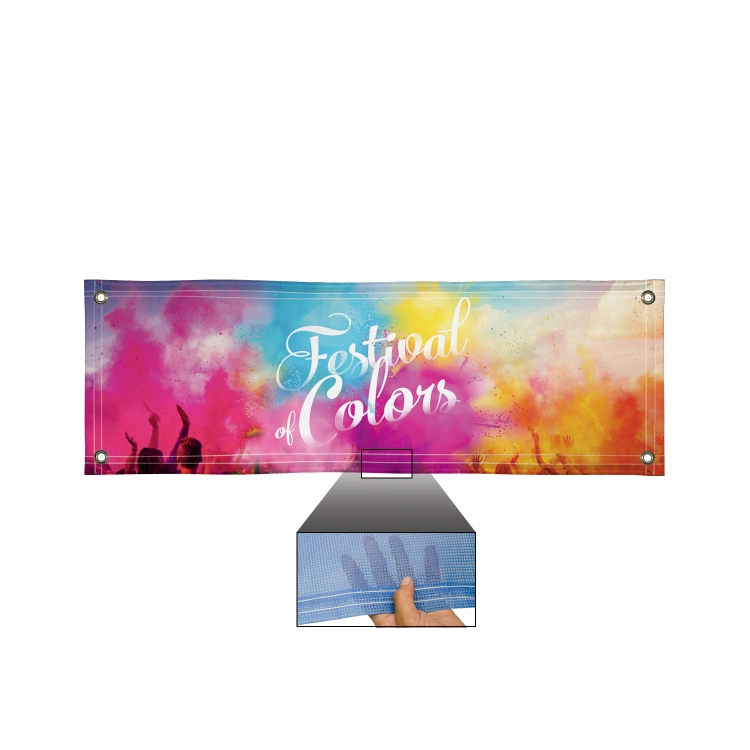 2' x 6' 9 oz. Mesh Vinyl Banner Single-Sided 4