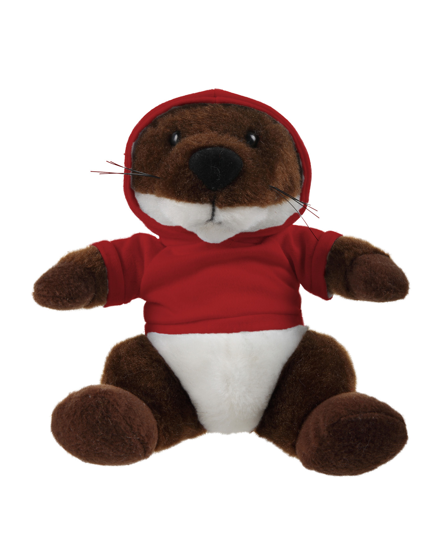 Soft Plush Stuffed Sitting Otter wearing a Hoodie 15