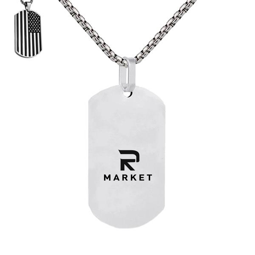 Engravable Personalized Gift Pendant Chain Necklacerobust and will not tarnish or rust easily 3
