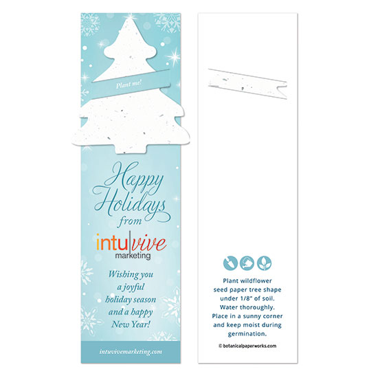 Winter Tree Holiday Bookmark with Slot 3