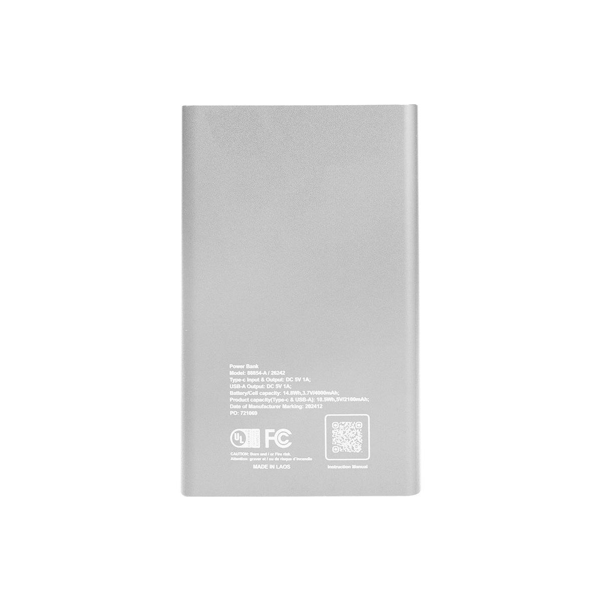 UL Listed Slim Power Bank 2.0 8