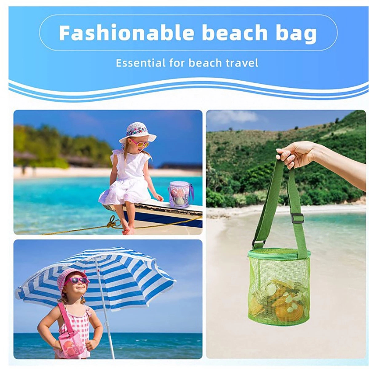 Beach Toy Mesh Collapsible Bag 3